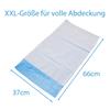 Esslätzchen, Auffangbeutel, 66 x 37 cm, blau/weiß Pack à 50 Stück