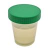 Urinprobenbecher 125ml, mit grünem Schraubdeckel
