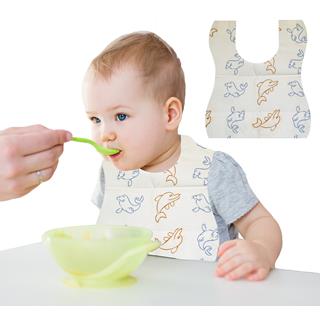 Baby-Esslätzchen, mit Auffangbeutel, 30 x 24 cm, 40 Stück