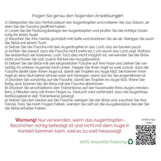 EyeDrop Brille für Augentropfen