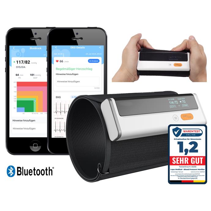 Armfit Plus Oberarm-Blutdruckmessgerät mit EKG-Messfunktion