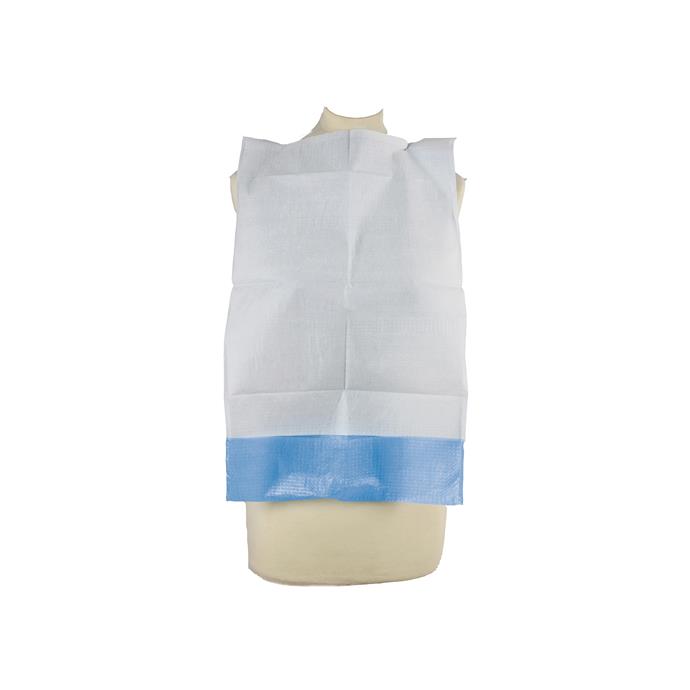 Esslätzchen, Auffangbeutel, 66 x 37 cm, blau/weiß Pack à 50 Stück