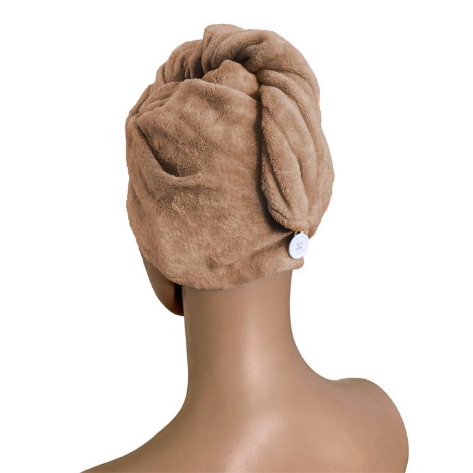 Haarturban aus Fleece, Kopfhandtuch