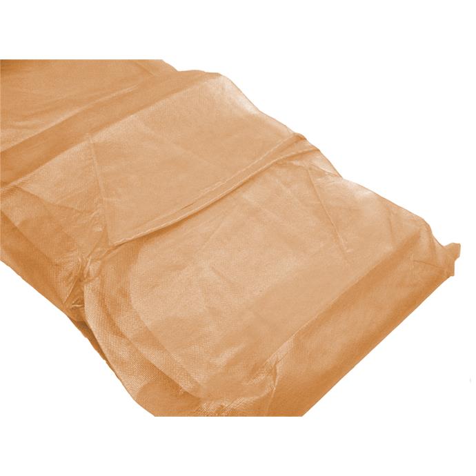 Vlies-/Hygienekittel orange, PE-Beschichtung an Vorderseite und Ärmeln, Pack à 10 Stück