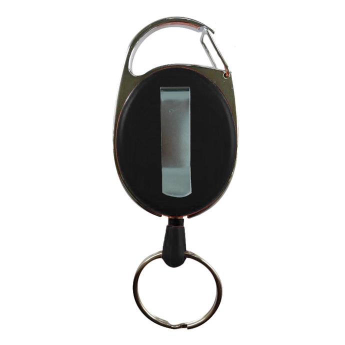 Schlüsselhalter, ausziehbar, schwarz