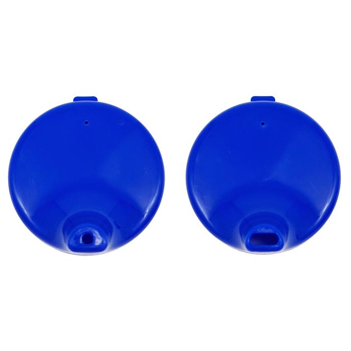 Trinkbecher mit 2 Griffen, 280ml, Doppeldeckel-System für Flüssigkeiten und Brei