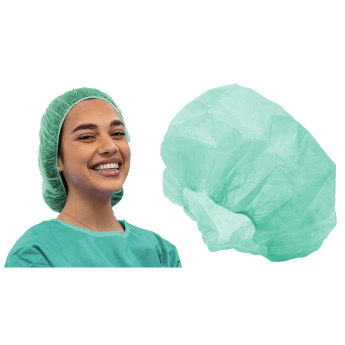 Schwestern-& Patientenhauben,rund,ca.14gr, ca.53cm Pack à 100 Stück