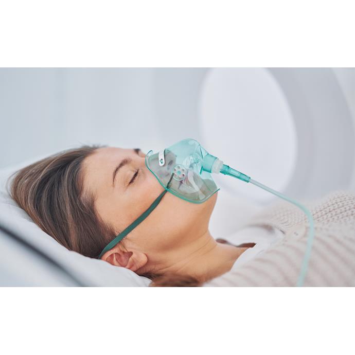 Sauerstoffmasken, für Erwachsene, 210 cm Schlauch, DEHP-frei